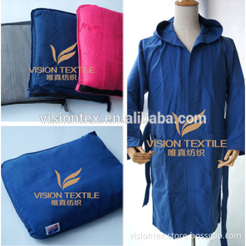 Custom Microfiber Hooded Bathrobe
